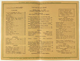 1943 Original Vintage Menu THE REPUBLIC SHOPS DINING ROOM Chicago Illinois