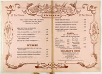 Original Vintage Menu CITRO'S 1900 Gaslight Railroad Restaurant Wayne New Jersey