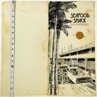1970's Vintage Large Menu SEAFOOD SHACK Restaurant Yacht Basin Galley Cortez FL