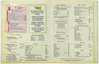 1975 Vintage Dinner Menu Alvin Pop Weikel's BON TON RESTAURANT La Grange Texas