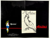 1970's Vintage Laminated Menu MI ANITAS' Mexican Restaurant Lafayette Louisiana