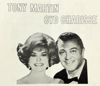 1970's TONY MARTIN CYD CHARISSE Disco '76 Menu HOLIDAY HOUSE Monroeville PA