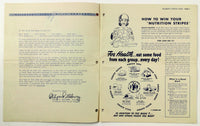 1940's WWII Wartime Rationing PILLSBURY Enriched FLOUR Booklet FIGHTIN' FOOD