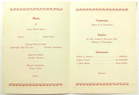 1930 Banquet Menu EPISCOPAL YOUNG PEOPLES FELLOWSHIP Willard Hotel Washington DC