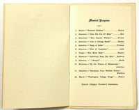 1929 Dinner Menu BPOE ORDER OF ELKS LODGE 15 Willard Hotel Washington DC