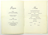 May 1 1935 Annual Dinner Menu U.S. CHAMBER OF COMMERCE Washington Auditorium DC