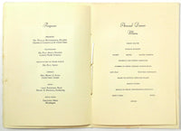 May 2 1929 Annual Dinner Menu U.S. CHAMBER OF COMMERCE Washington Auditorium DC