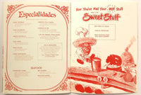 1981 Vintage Menu WHO SONG AND LARRY'S CANTINA El Torito Restaurant Orange CA