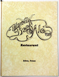 1984 Vintage Menu PALMETTO BEEF & ALE Restaurant Thomas Menefee Family Genealogy