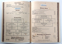 1984 Vintage Menu PALMETTO BEEF & ALE Restaurant Thomas Menefee Family Genealogy