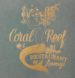 1992 Vintage Large Menu PULCINELLO'S CORAL REEF Restaurant Philadelphia PA