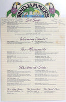 1984 Menu South Padre Island Hilton Resort Windjammer's BEACHFRONT CAFE Texas