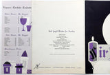 1960's Vtg Menu & Wine List Continental Congress Inn - SIR LOIN ROOM Dearborn MI