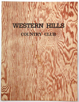 1950s Vintage Menu WESTERN HILLS COUNTRY CLUB Golf Chino Hills California