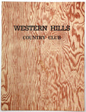 1950s Vintage Menu WESTERN HILLS COUNTRY CLUB Golf Chino Hills California