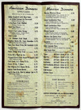 1960's Vintage Full Size Tall Menu HAVANA INN Restaurant Mystery Location