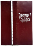 1960's Vintage Full Size Tall Menu HAVANA INN Restaurant Mystery Location