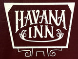 1960's Vintage Full Size Tall Menu HAVANA INN Restaurant Mystery Location