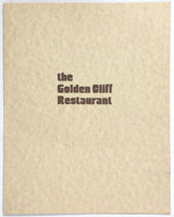 1970's Menu SNOWBIRD SKI & SUMMER RESORT - GOLDEN CLIFF Restaurant Snowbird UT