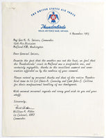 1963 USAF THUNDERBIRDS Signed Letters BILL ALDEN Nellis AFB Mcchord AFB SPICER