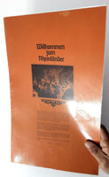 1970's Vintage Large Dinner Menu DER RHEINLANDER German Restaurant Portland OR