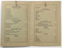 1930's Original Vintage Menu BRIGHT SPOT RESTAURANT Hamburg New York Erie County