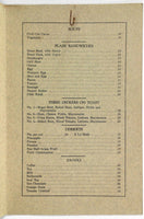 1930's Original Vintage Menu BRIGHT SPOT RESTAURANT Hamburg New York Erie County