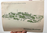 1957 Vintage Christmas Day Menu UNIVERSITY OF KANSAS MEDICAL CENTER Dietetics