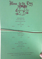 1957 Vintage Christmas Day Menu UNIVERSITY OF KANSAS MEDICAL CENTER Dietetics