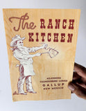 1950's Original Vintage Menu THE RANCH KITCHEN - Thunderbird Lodge Gallup NM