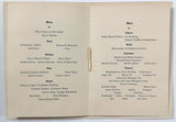 Rare 1907 Vintage THANKSGIVING Menu PLYMOUTH INN Northampton Massachussetts