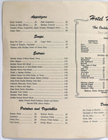 1950's Menu HOTEL HARBOR COFFEE SHOP & LOUNGE Steamboat Springs CO Gilpin Lake