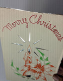 1940 Original Vintage CHRISTMAS CARD Menu HOTEL ABBEY New York $1.25 Dinner