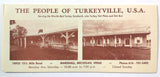 Vintage Brochure TURKEYVILLE U.S.A. Restaurant Country Store Marshall MI Turkey