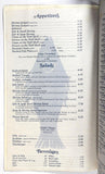 1970's Vintage Menu BODEGA BAY SEAFOOD Restaurant & Fish Market Thousand Oaks CA