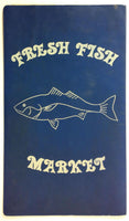 1970's Vintage Menu BODEGA BAY SEAFOOD Restaurant & Fish Market Thousand Oaks CA