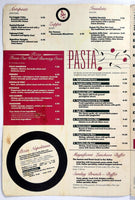 1980's Vintage Menu & Wine List TONY AND LUIGI Italian Restaurant Tarzana CA