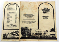 1980's Vintage Menu SAGEBRUSH CANTINA Restaurant Old Calabasas & Culver City CA