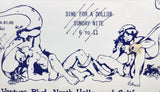 1980's Vintage Brunch Menu VALLI HAUS North Hollywood CA Gay LGBT Bar Erotic Art
