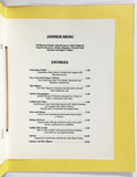 1970's Vintage Brunch & Dinner Menu Combo THE OFFICE Restaurant Sherman Oaks CA