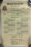 1970's Vintage Wine List Menu MICHAEL'S CANOGA INN Restaurant Canoga Park CA