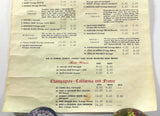 1970's Vintage Wine List Menu MICHAEL'S CANOGA INN Restaurant Canoga Park CA