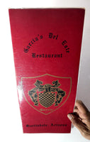 1960's Original Vintage Menu GARCIA'S DEL ESTE Mexican Restaurant Scottsdale AZ