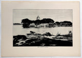 1901 Shamien Shamian Island Fort View Across Canal China Photogravure Photograph
