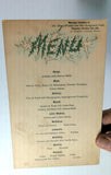 1894 Vintage Menu TEUTONIA ASSEMBLY ROOMS Restaurant New York Wachter & Faeth