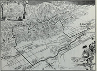 1960's GOLD - SAN GABRIEL MOUNTAINS RIVER CA Travelogue Slim Barnard Ford Map