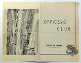 1964 Vintage OFFUTT AFB Menu Officers Club Strategic Air Command Nebraska