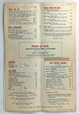 1960's Original Vintage Dinner Menu THE TOMAHAWK INN Restaurant Omaha Nebraska
