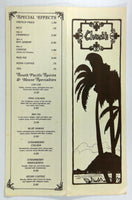 1980's Original Vintage Lunch Menu CHUCK'S Steak House Waikiki Hawaii Oahu