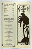 1980's Original Vintage Lunch Menu CHUCK'S Steak House Waikiki Hawaii Oahu